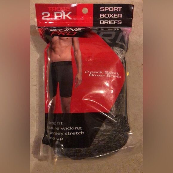 ZONE PRO Sport Boxer Briefs 2pk S 28-30 - Picture 1 of 2